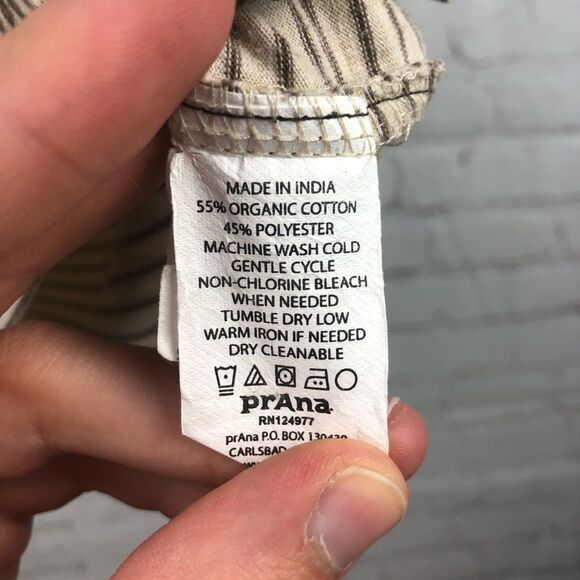 Prana Cream Marco Polo Men's Sz Medium - Picture 8 of 10